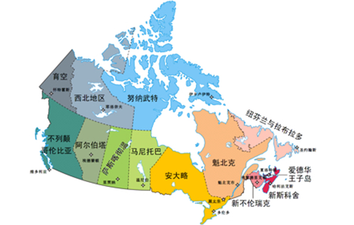 加拿大人种分布图图片